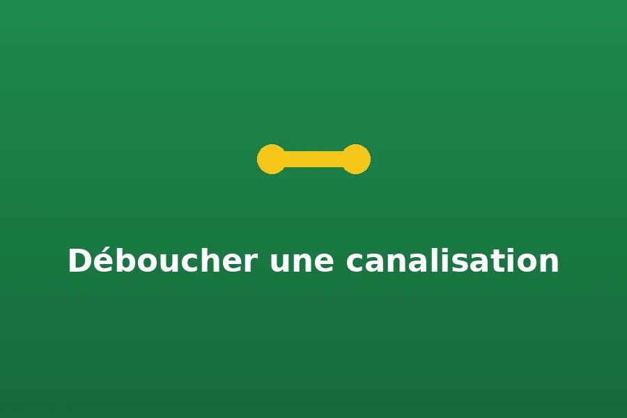 Évier avec canalisation débouchée